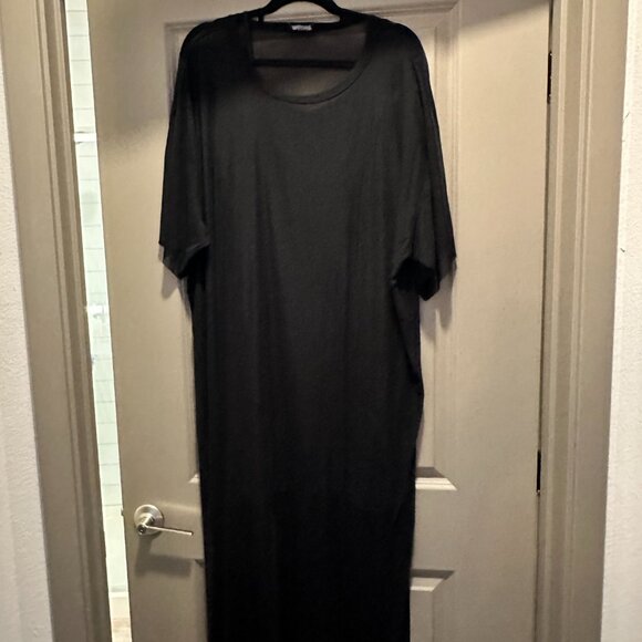 Karma Oversized Mesh Dress + Slip in Black 2XL - Picture 4 of 4